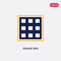 Two color square grid icon from ultimate vector