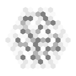 censor blur effect texture in octagon shape grey vector