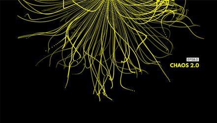 Dynamic Particle Flow - 3D Abstract vector image