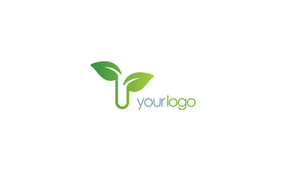 Organic food restaurant logo Royalty Free Vector Image