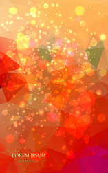 Abstract Colorful Particle Background vector image