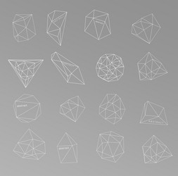 abstract modern background with polygons design vector image