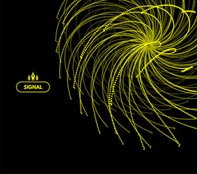 array dynamic particles 3d futuristic grid vector image