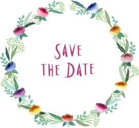 design floral wreath Vector Image