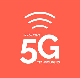 5g wireless internet connection network background vector image