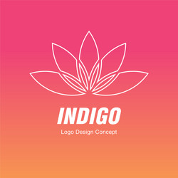 Lotus Flower Logo - Abstract & Modern Vector Image