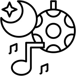 Prom icon high school related vector