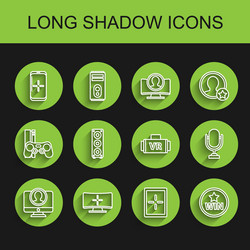 set line create account screen computer monitor vector image