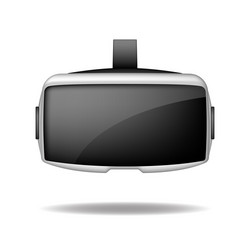 Original stereoscopic 3d vr headset front view Vector Image