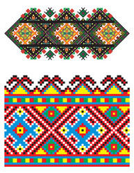 Ukrainian Embroidery Pattern Vector Image