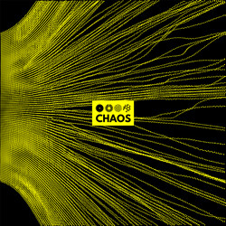 array dynamic particles 3d futuristic technology vector image