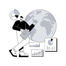 Environment data analytics abstract concept Vector Image