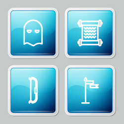 Executioner's Mask & Decree Scroll vector image