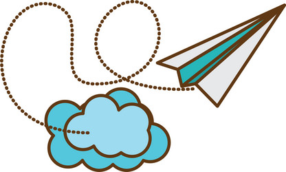 paper plane icon vector