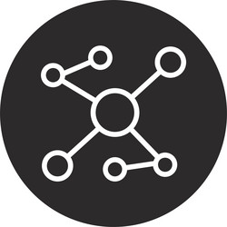 swarm algorithm inverted circle black vector image