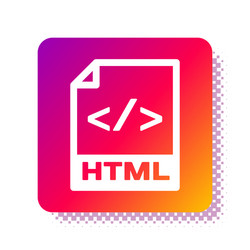 white html file document download button vector image
