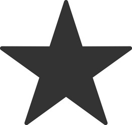 Star - icon Royalty Free Vector Image - VectorStock