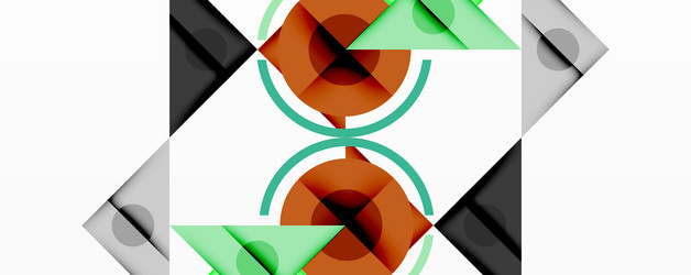 abstract geometric composition with intersecting vector image