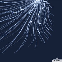 abstract science or technology background array vector image