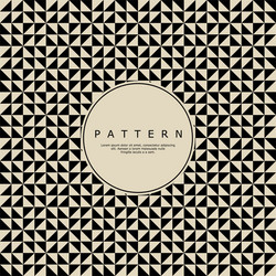fancy square triangle abstract seamless pattern vector image
