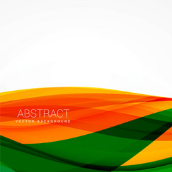Abstract blue and green wave background Royalty Free Vector