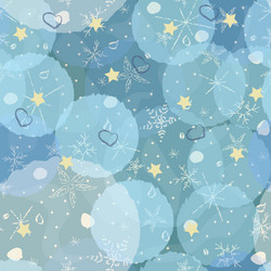 cute winter pattern on subtle background vector image