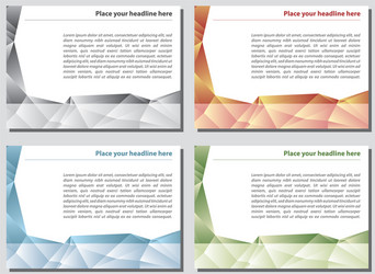 layout polygon a4 vertical catalog design vector image