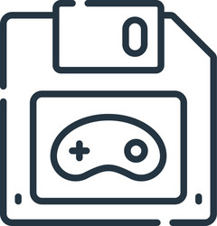 save file icon isolated on white background vector image
