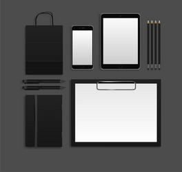 template mockup documentation for business vector image