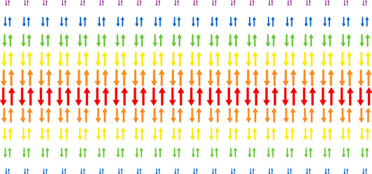 exchange arrows shape halftone spectrum grid vector image