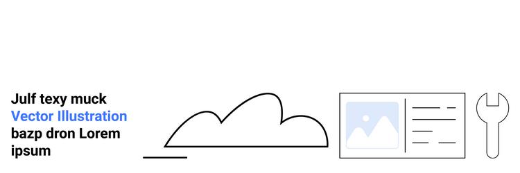 cloud integration with data visualization vector image