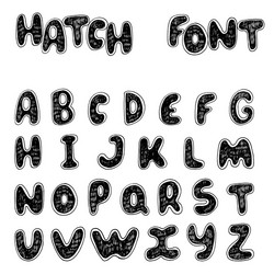 set with alphabet letters sequence from vector image