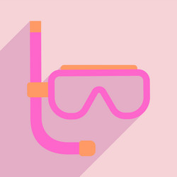 flat with shadow icon and mobile application vector image