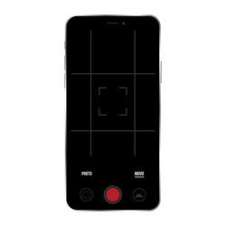 image smartphone with example video shooting vector