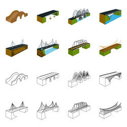 isolated object of connection and design symbol vector image