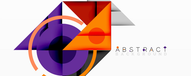 abstract geometric composition with intersecting vector image