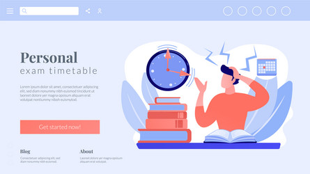 Exams and tests concept Royalty Free Vector Image