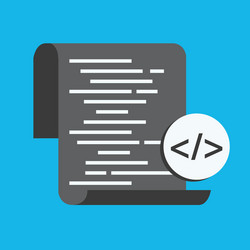 code optimization flat computing background vector image
