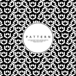 playful cube line abstract pattern template vector image