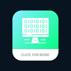 web computer computing server mobile app icon vector image