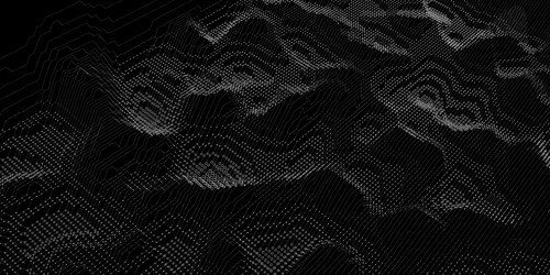 abstract background wave grid from circles vector image