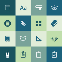 books icons universal set for web and ui vector image