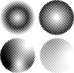 Circle Halftone Pattern Background vector image