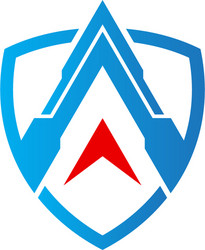 Fast guard lock shield logo icon Royalty Free Vector Image