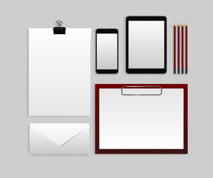 template mockup documentation for business vector image