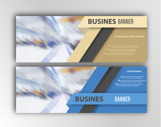 Abstract template for the design of a web banner vector