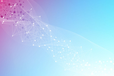 geometric abstract background with connected line vector image