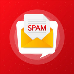 Spamming mailbox concept email box hacking spam vector