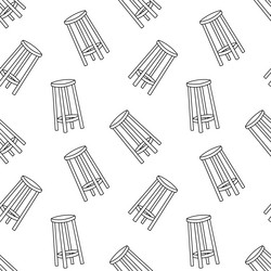 bar stool pattern vector image