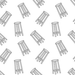 Bar stool pattern vector